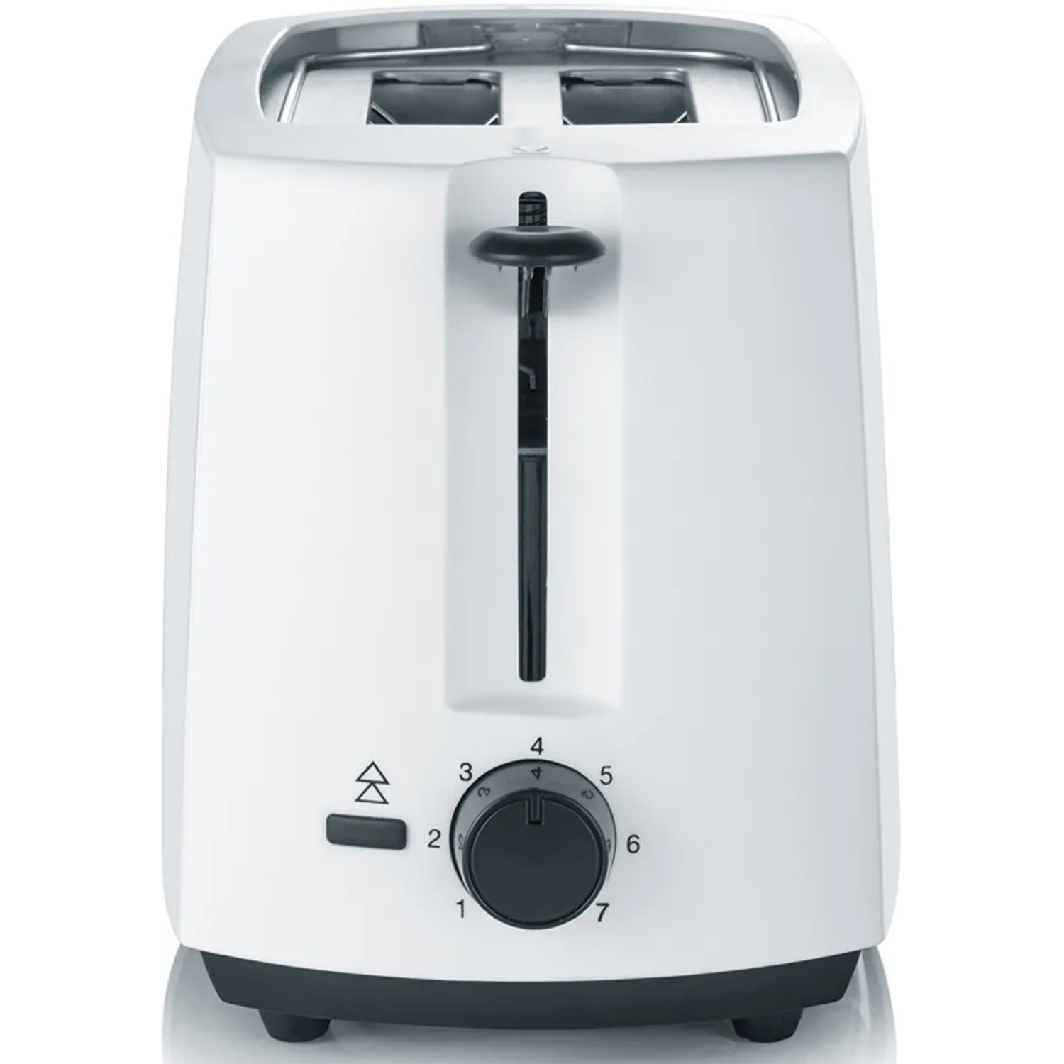 Severin AT 2286 Toaster aus Edelstahl mit Brötchenaufsatz und wärmeisoliertem Gehäuse.