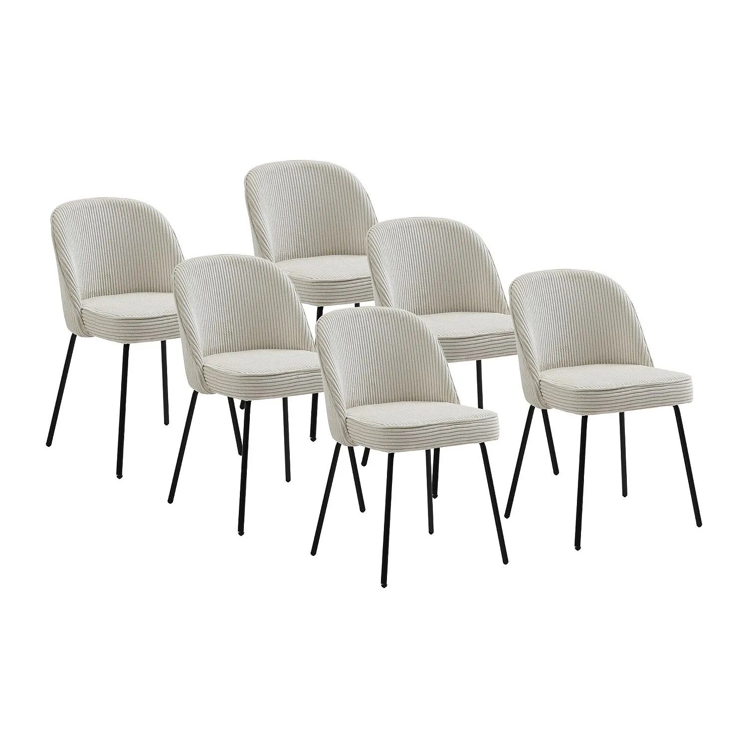 Vente-unique Stuhl Alpali Cremefarben 50 cm