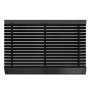 Schwarze Karat Fußmatte Power Brush 40x60 cm mit Bürsten für Innen und Außen.