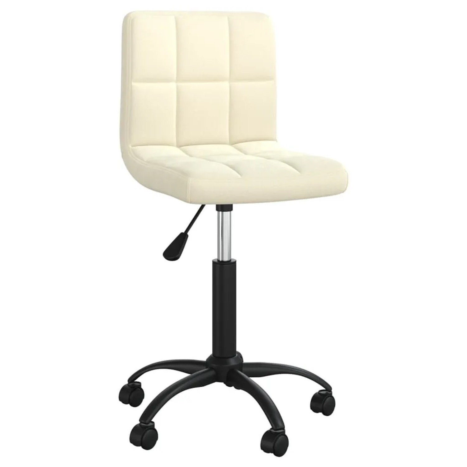 vidaXL Bürostuhl Drehbar Creme Samt 334355