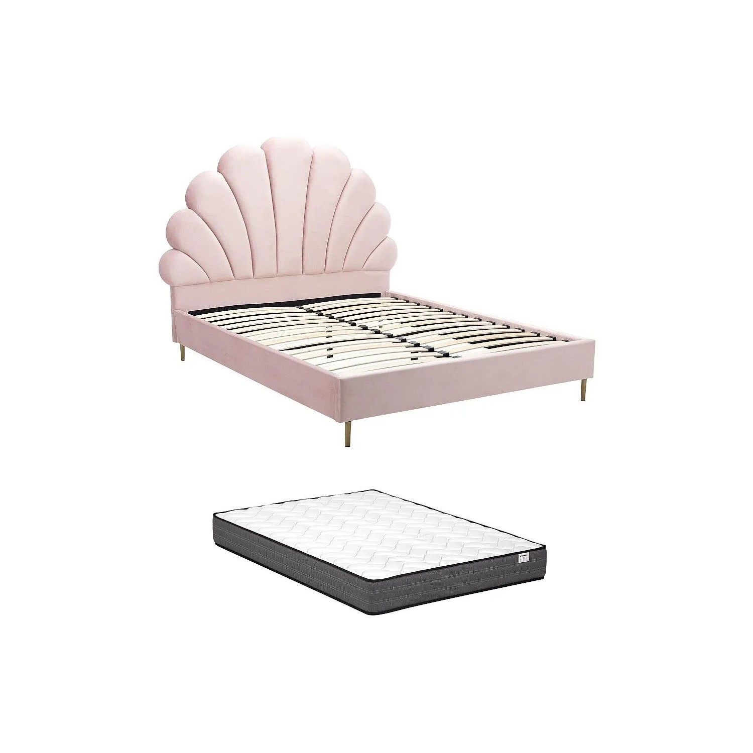 Vente-unique Bettrahmen Livaya Rosa 166 cm