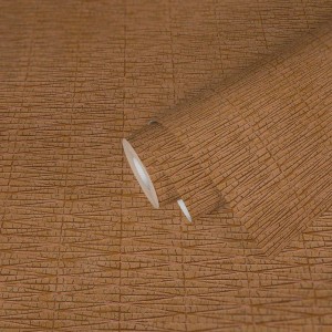 Rolle Bricoflor Vliestapete in Rotbraun mit Ethno-Chic Lehm Optik für Wohn- und Schlafzimmer.
