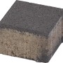 Quadratischer Pflasterstein aus Beton in Anthrazit, 10x10x6 cm, für Wege und Einfahrten.