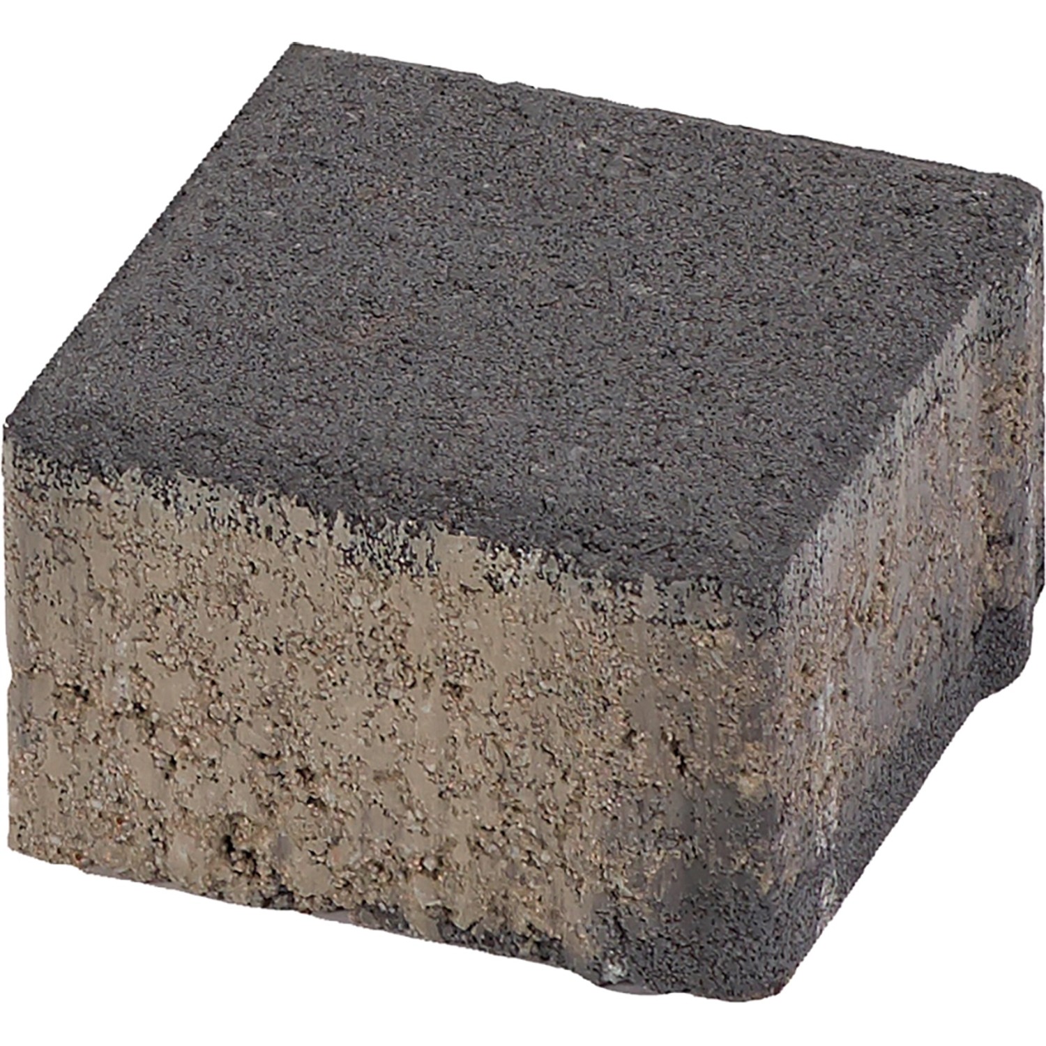 Quadratischer Pflasterstein aus Beton in Anthrazit, 10x10x6 cm, für Wege und Einfahrten.