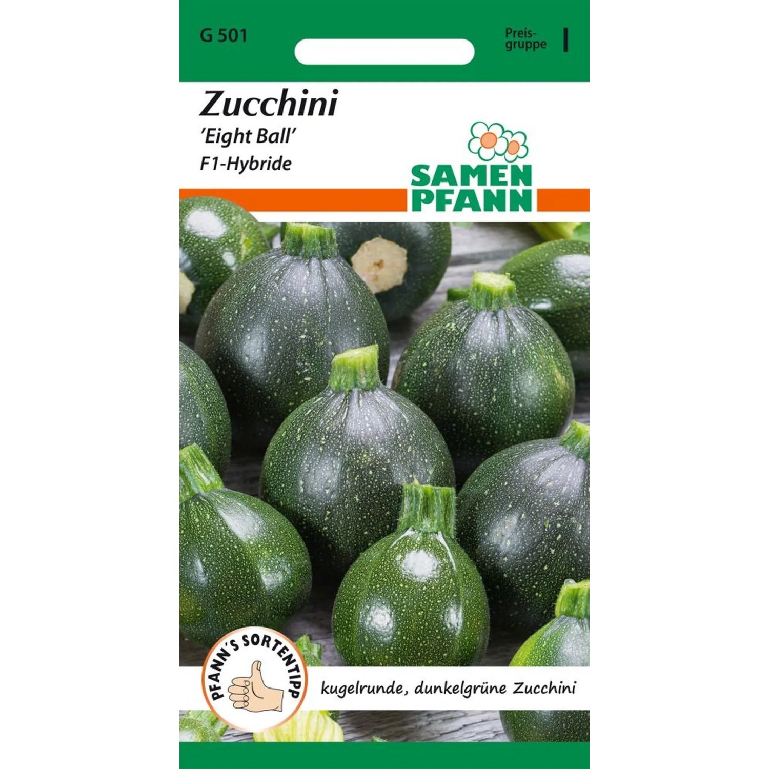 SAMEN PFANN Zucchini Eight Ball F1
