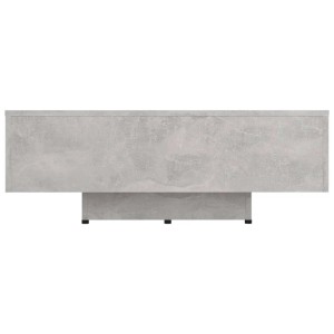 Moderner, betongrauer Couchtisch (85x55x31 cm) aus Holzwerkstoff für das Wohnzimmer.