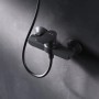 Schwarze AM.PM Einhebel-Duscharmatur Hit aus Messing mit Brauseanschluss.