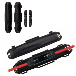 ViD 2 Stück Schutzhülle Für Solarstecker + 2 Paar Crimpfreie Solarstecker