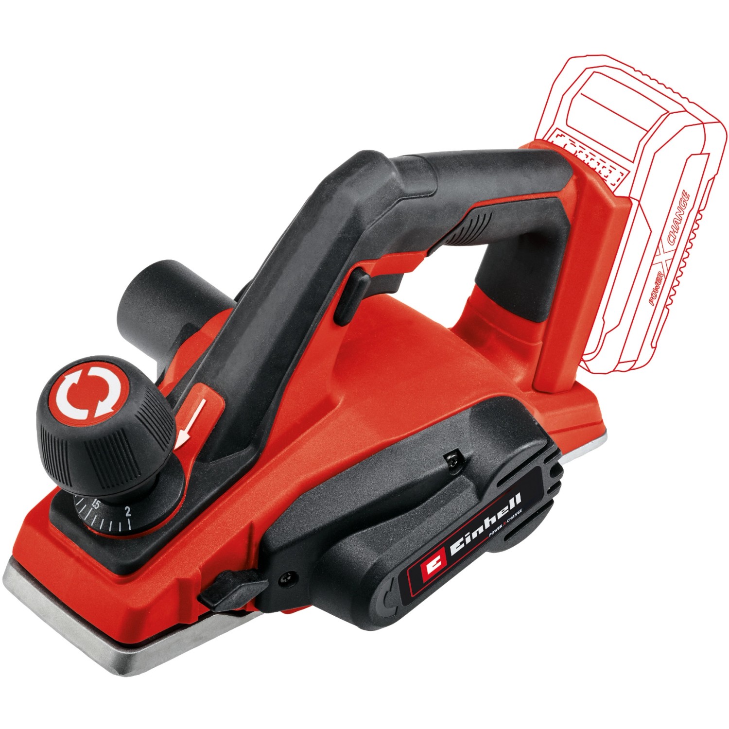 Einhell Power X-Change Akku-Hobel TE-PL 18/82 Li Solo