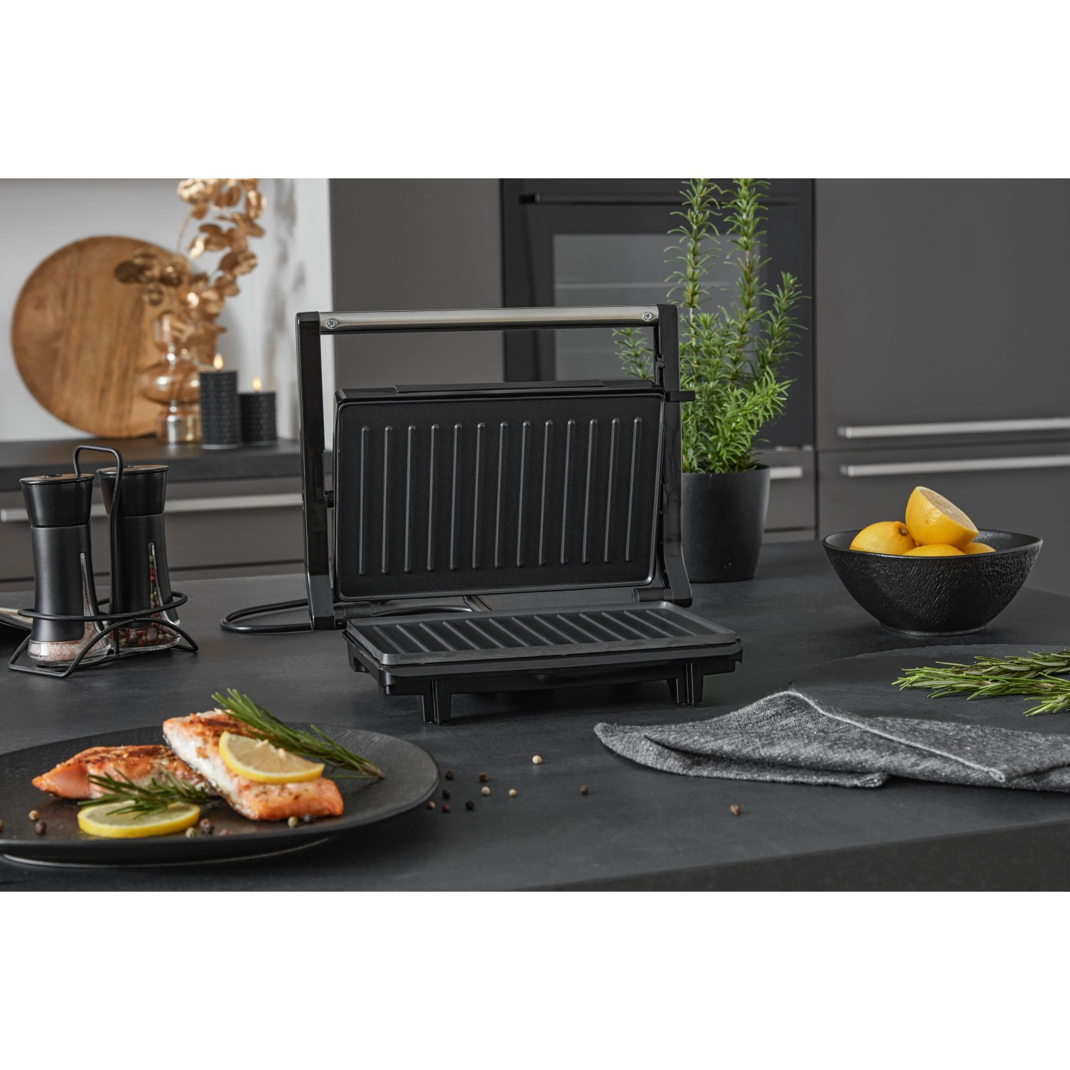 Mömax Kontaktgrill Fred in Schwarz max. 750Watt_2