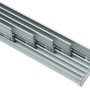 Gardinia Flächenvorhangschiene Komfort, 5-läufig, Silber, 280 cm, Komplett-Set für moderne Fenstergestaltung.