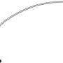 Flexibler LUX Armaturenschlauch, 1000 mm lang, aus Edelstahl für Wasseranschlüsse.