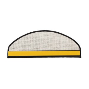 KARAT Stufenmatte Sabang Sisaloptik Gekettelt Anthrazit 23,5 x 65 cm Halbrund