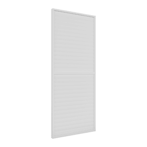 Weiße Ximax Lamellenwand aus Aluminium, 90 cm, für Pergola. Wind- und Sichtschutz im Garten.