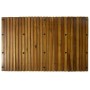 Zwei Akazienholz Badematten (80x50cm) für Bad oder Sauna. Rutschfeste Unterseite.