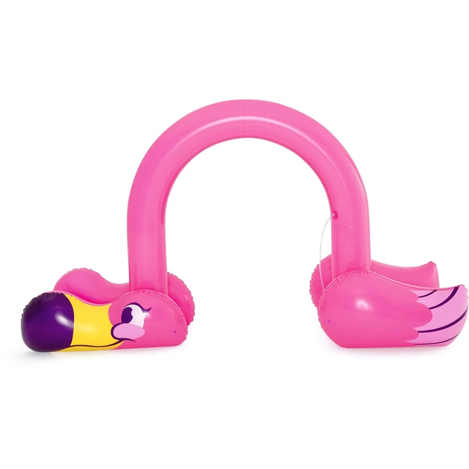 Aufblasbarer Bestway Jumbo Wassersprinkler Flamingo in Pink, 340x110x192cm, für Sommerspaß im Garten.