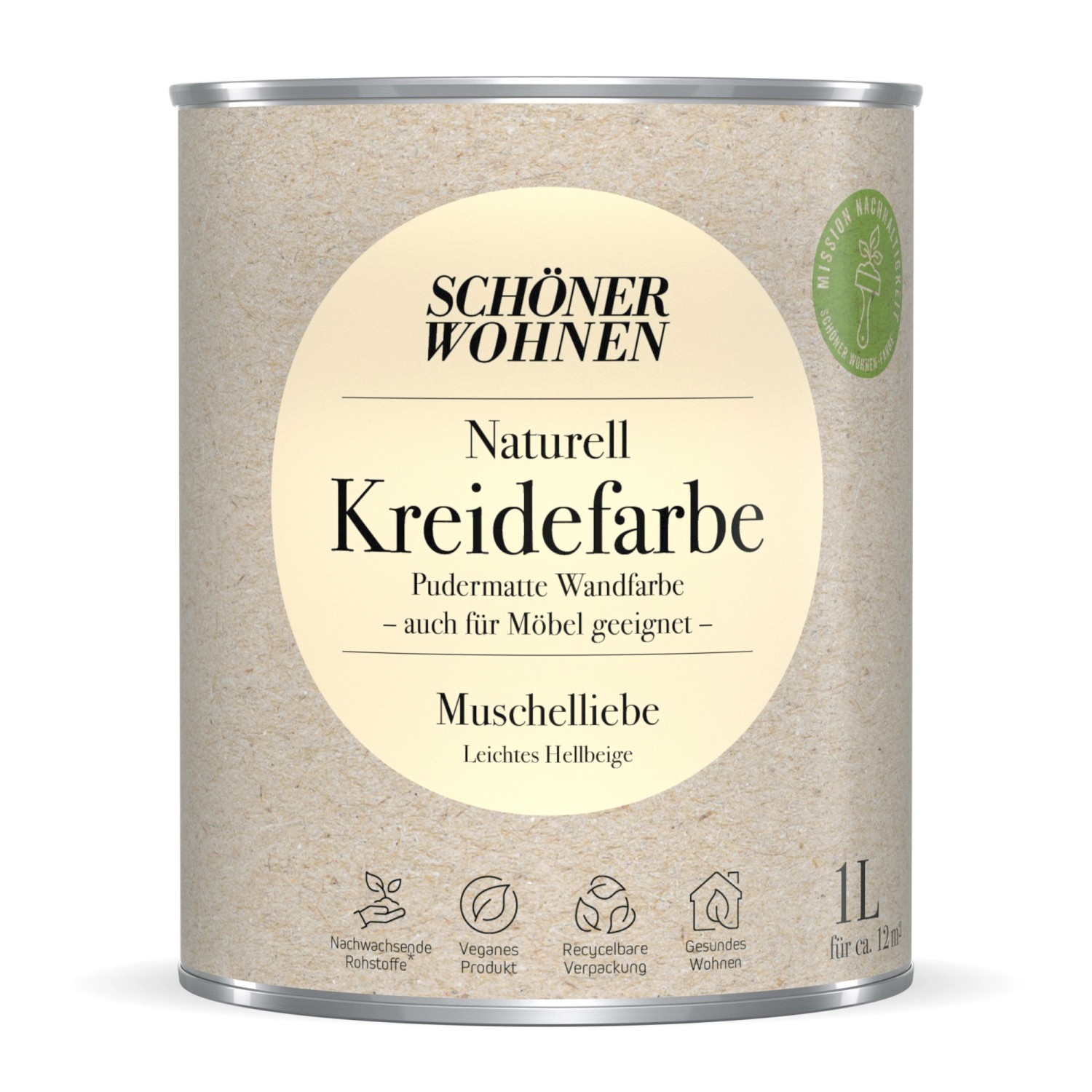 Schöner Wohnen Kreidefarbe Naturell Muschelliebe 1 l