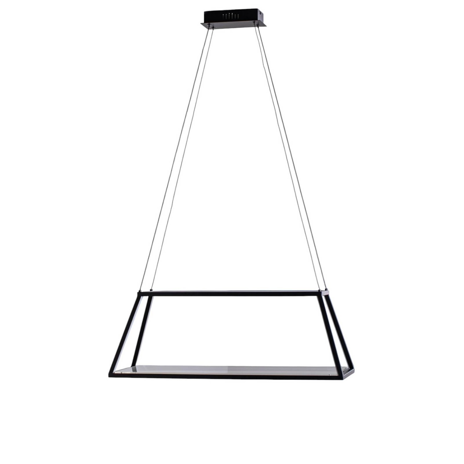 Lucande LED Mensola 10030117 Dimmbar Modern in Schwarz aus Aluminium 1-flammig Wohnzimmerleuchte
