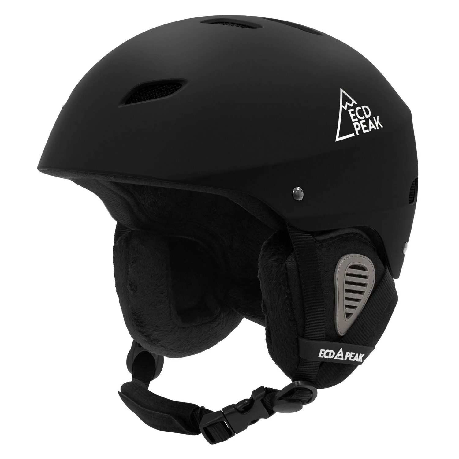 ECD Germany Skihelm für Herren und Damen Snowboardhelm Robust Schwarz M 55-58 cm mit Belüftungssystem und Skibrillenhalter