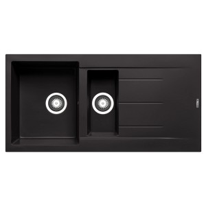 Pyramis Pyragranitespüle Alazia 1 1/2B 1D 100 cm x 50 cm Volcano