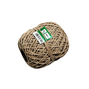 Naturfarbener Bindfaden, 2 mm x 100 m, aus Kunstfaser (PP), vielseitig einsetzbar.