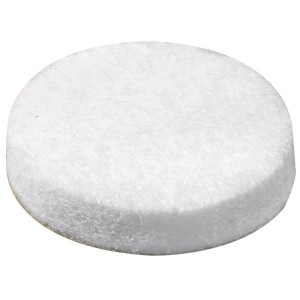 Hettich Filzgleiter, selbstklebend, Ø 25 mm, weiß, für Möbel und Oberflächenschutz.