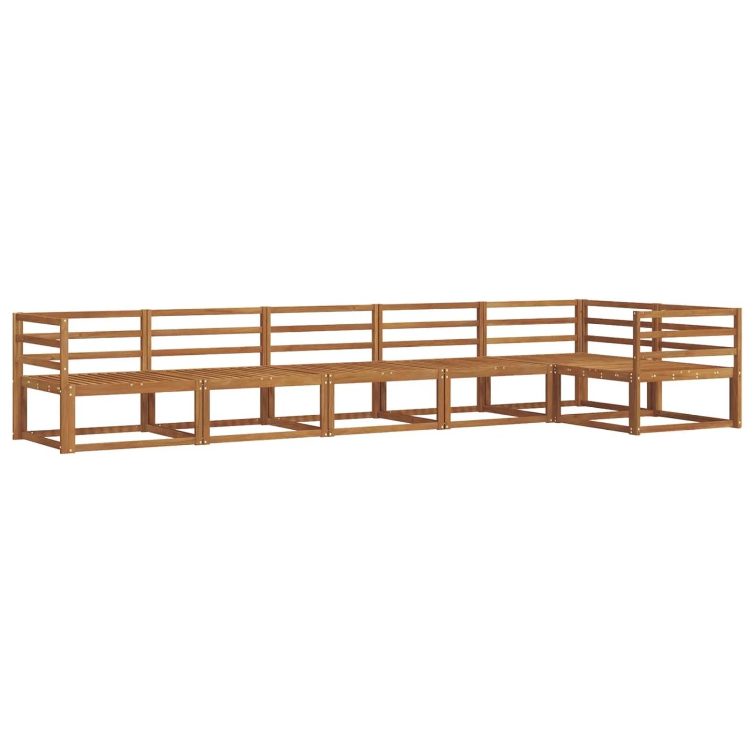 vidaXL Outdoor-Sofagarnitur 6-Tlg Natur Massivholz Akazie 3367632