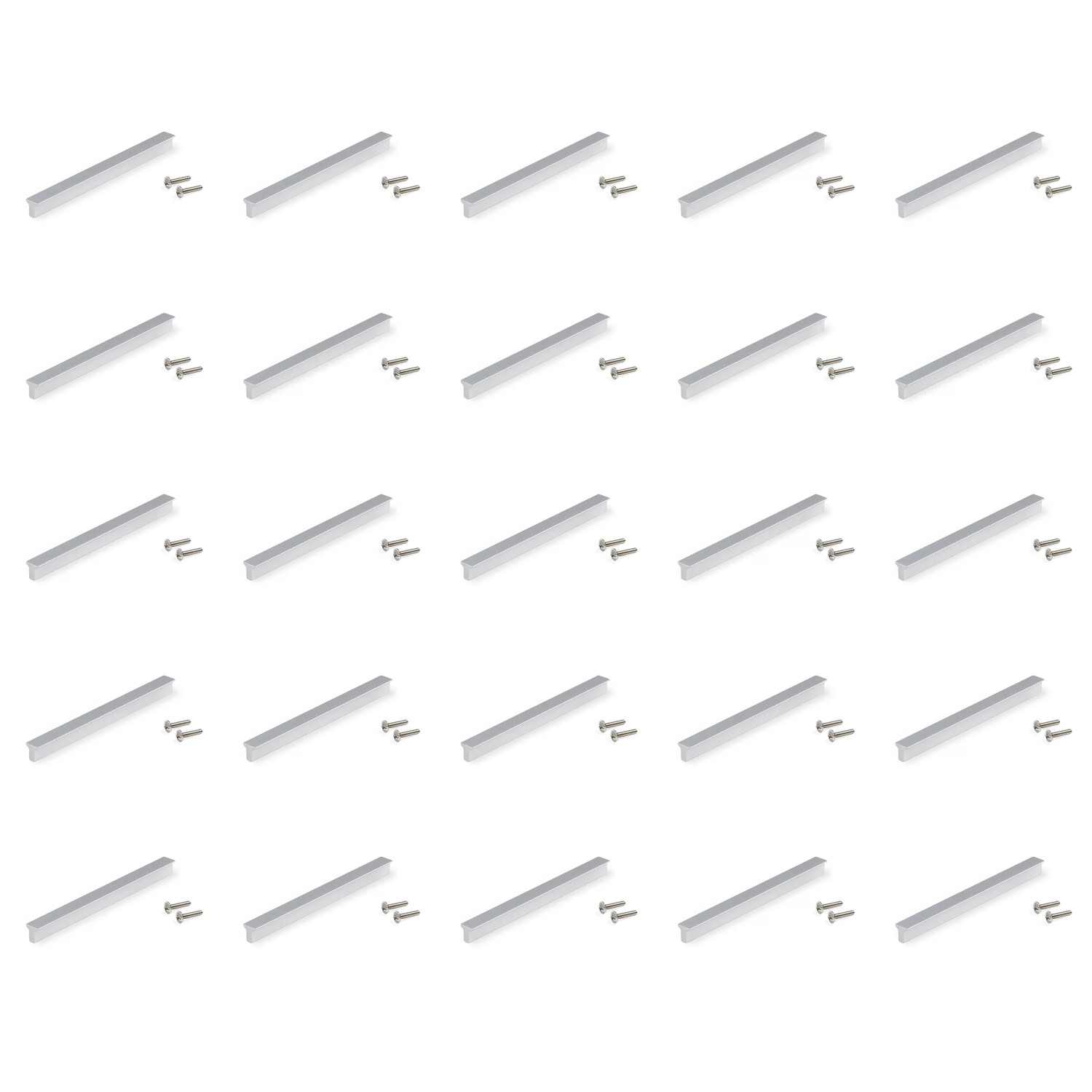 Emuca Lot von 25 Möbelknopfe Albal Durchmesser 16 mm Zamak Verchromt