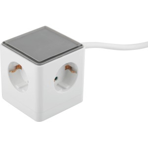 Steckdosenwürfel 6 in 1 mit 2 x USB-C und 1 x USB-A