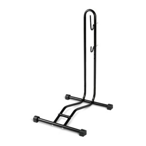Schwarzer KARAT Fahrradständer Nikias, Bodenständer für sicheren, platzsparenden Stand.