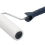 LUX Kurzflorroller, 18 cm, für Farben und Putzarbeiten. Farbroller mit kurzem Flor und blauem Griff.
