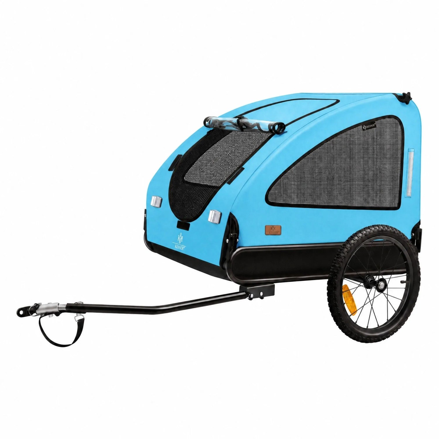 KESSER Hundeanhänger Boxer 2 In 1 Volumen 250, Bis 45 kg Blau und Schwarz
