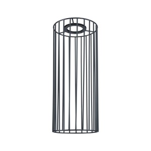 Zylindrischer Paulmann Biraha URail Metallschirm in Anthrazit, Ø 12 cm. Modernes Cage-Design für LED-Schienensysteme.