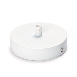 Weißer Orion Lightstyle Deckenbaldachin (Ø 100 mm) für Lampen & Leuchten.