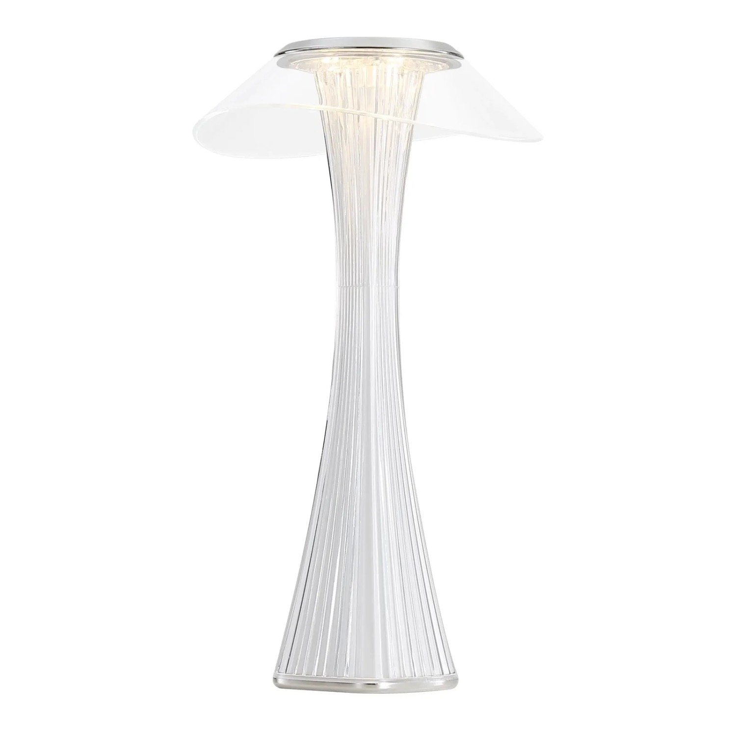 NETTLIFE LED Tischlampe aus Metall L27cm Weiß