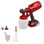 Einhell Akku-Farbsprühsystem TC-SY 18/60 Li-Solo mit Zubehör, rot/schwarz.