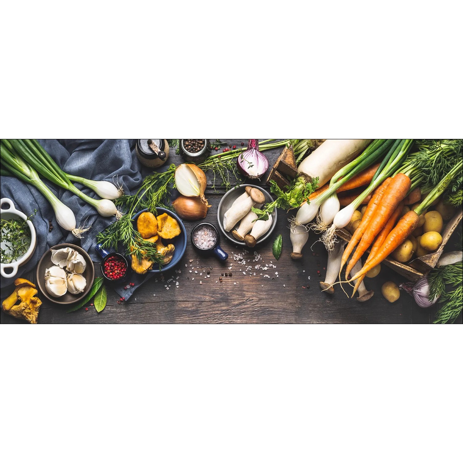 Glasbild Kitchen Utensils II 80 cm x 30 cm