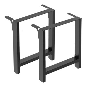 Wiltec Tischbeine Set 70X72Cm Schwarz Pulverbeschichtet Tischkufen Tischgestell