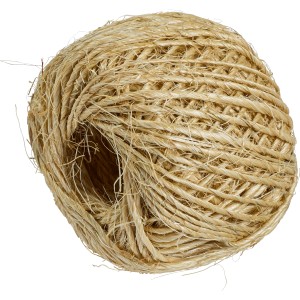 Knäuel aus Sisal-Schnur, Ø 2 mm, 40 m lang, Naturprodukt für Haus und Garten.
