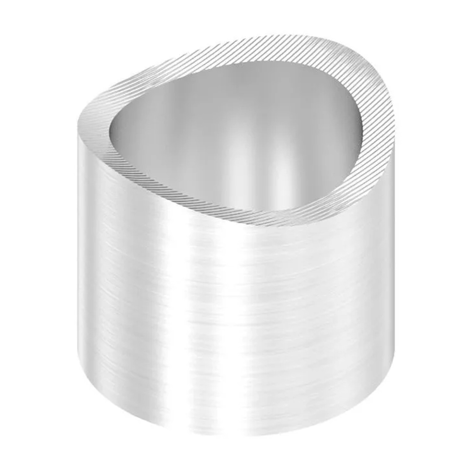 FeNau Distanzhülse Edelstahl V2A L = 15 mm Für Rohr Ø 42,4 mm Einseitig Ausgefräst