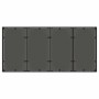 vidaXL Garten Essgruppe, 9-teilig, schwarz, Poly Rattan, Tischplatte aus Glas, für 8 Personen.