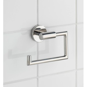 Wenko Toilettenpapierhalter Bosio, Edelstahl matt, zur Wandmontage.