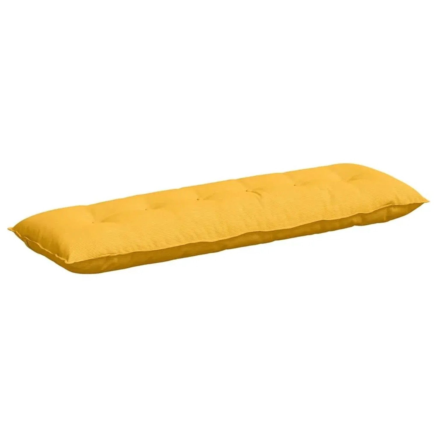 vidaXL Rückenkissen Helles Gelb 160 x 50 cm Cordstoff 42014914