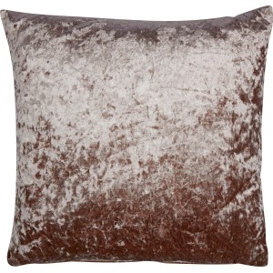 Dekokissen, 45x45 cm, in changierendem Rosa-Braun. Weiches, einfarbiges Design für Wohnzimmer und Schlafzimmer.