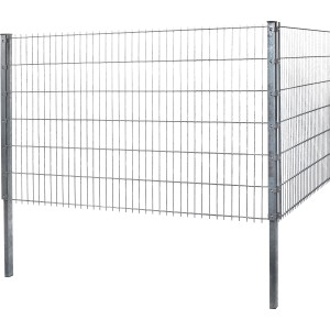 Verzinkter Doppelstabmattenzaun aus Metall, 83x201 cm, für Gartenzäune.