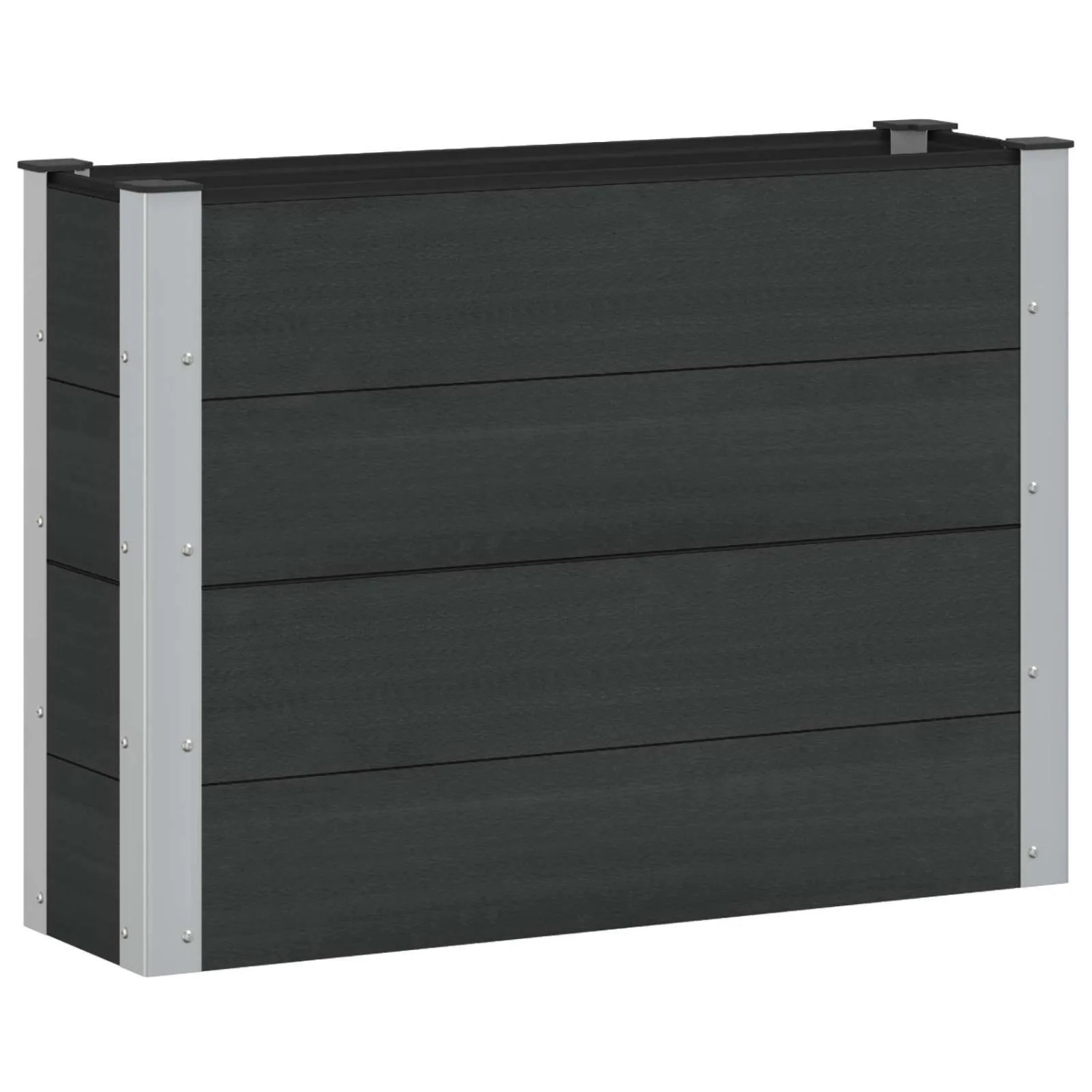 vidaXL Hochbeet Schwarz 100 x 30 x 72 cm 42039035