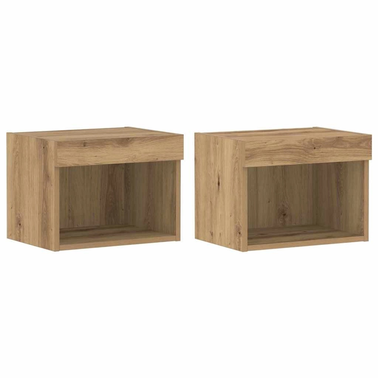 vidaXL TV-Schrank 2 Stk Eiche Handwerklich 40 x 30 x 30 cm 863101 günstig online kaufen