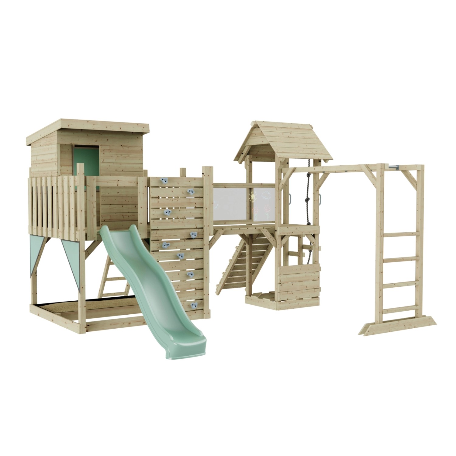 OutdoorToys Spielturm Joost  Mintgrün