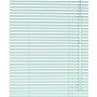 Weiße Gardinia Aluminium Jalousie, 120x130 cm, für Fenster, mit Zugschnur und Wendestab.