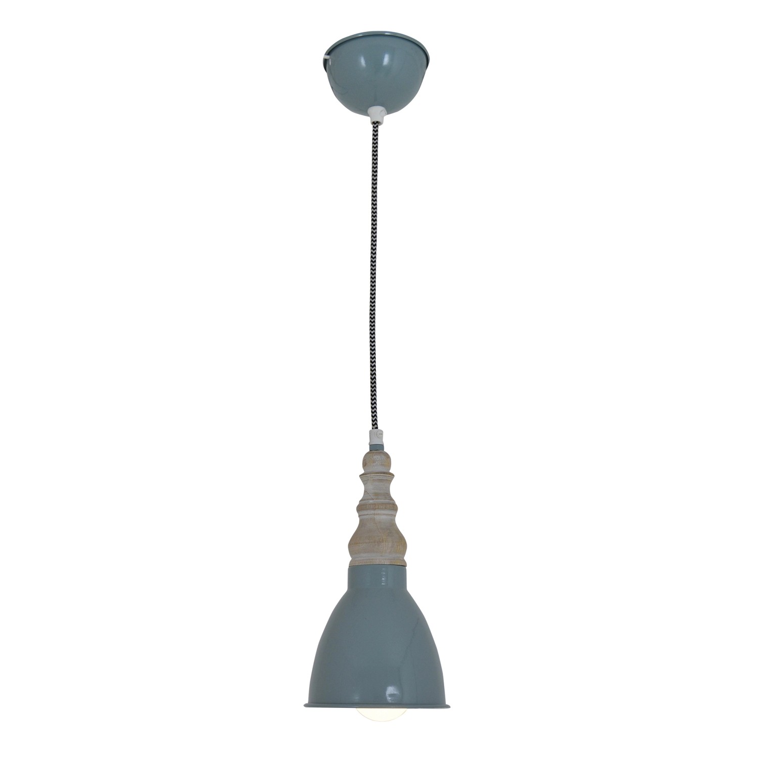 Näve Metall-Pendelleuchte Delhi Grün Ø 13 cm x 102 cm günstig online kaufen